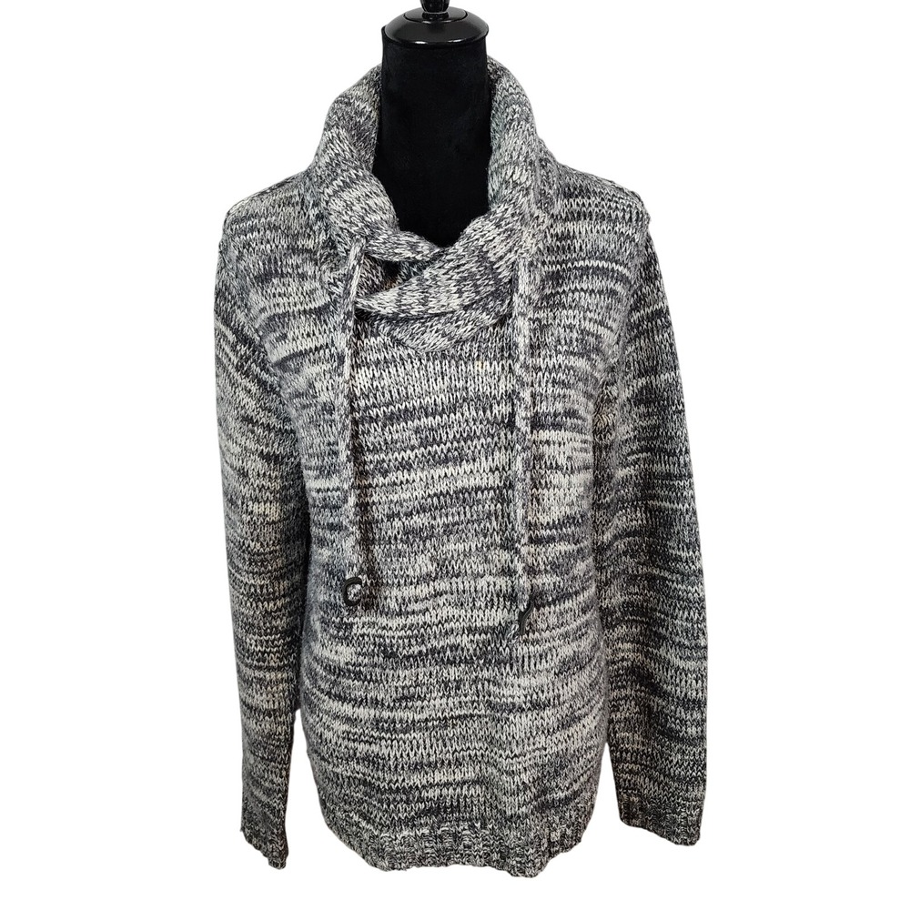 DIVIDED by H&M Size Medium Gray Cowl Neck Heavyweight Wool Blend Unisex‎ Sweater